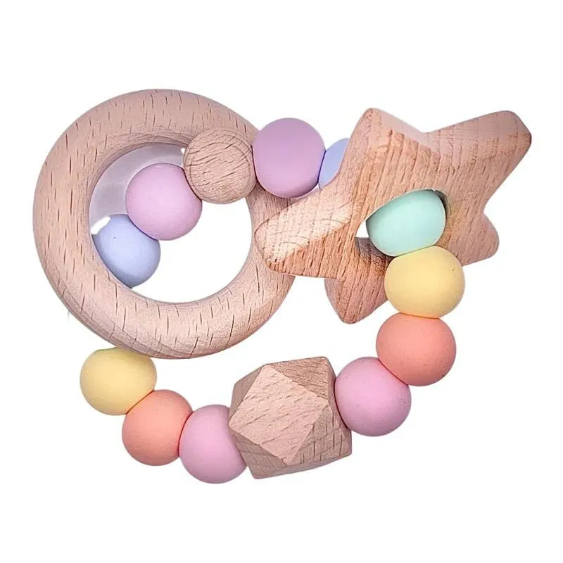 Sugar   Maple Beechwood Ring Teether