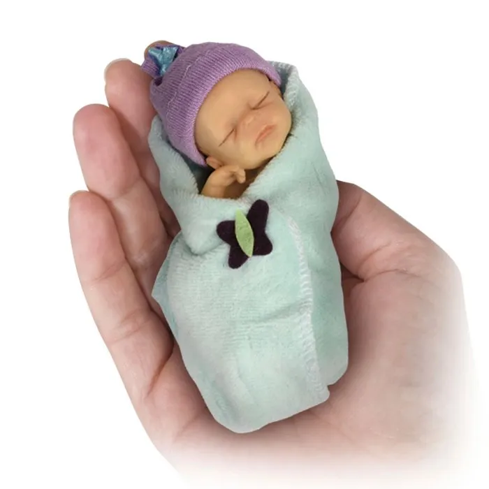 The Ashton - Drake Galleries Bundle Of Joy Issue #2 Hand-Painted Lifelike Pint-Sized Sweet-As-Can-Be Babies  Miniature Baby Doll by Sherry Rawn 4-inches