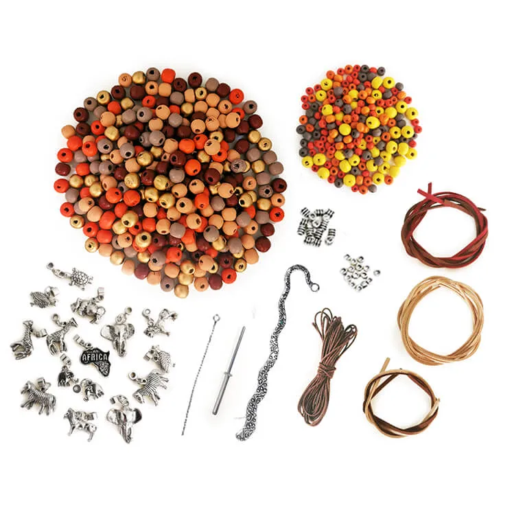 Wooden Bead Kit -Africa