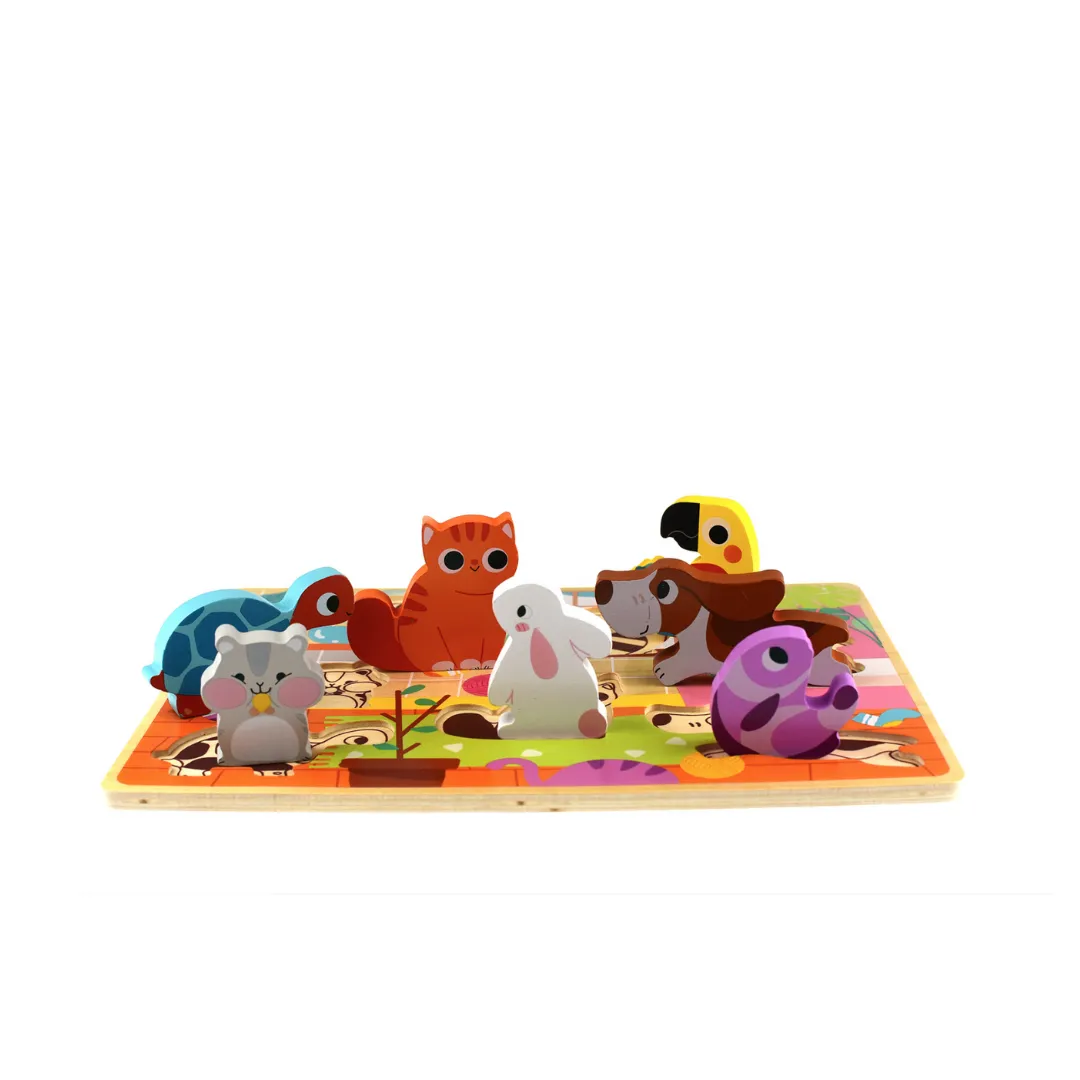 Wooden Chunky Puzzle - Pet