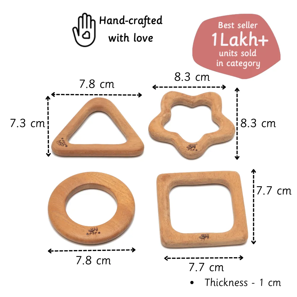 Wooden Teethers - Shapes