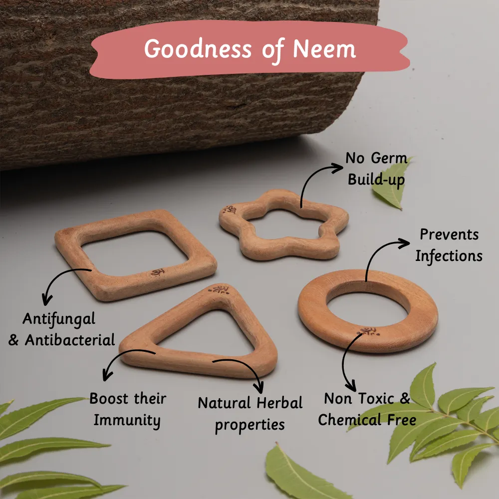Wooden Teethers - Shapes